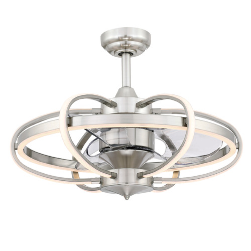 Fanimation Fans Fanimation Fans Obvi Brushed Nickel LED Ceiling Fan with Light FP3050BN