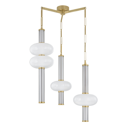 Corbett Lighting Corbett Lighting Corbin Vintage Brass LED Chandelier 482-37-VB