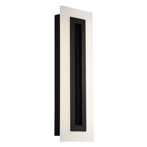 Modern Forms by WAC Lighting Shadow 24-Inch LED Outdoor Wall Light in Black by Modern Forms WS-W46824-BK