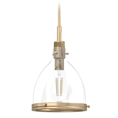 Hunter Fan Company Hunter Fan Company Van Nuys Alturas Gold Mini-Pendant Light with Bowl / Dome Shade 19345