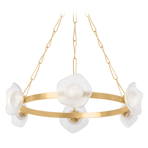 Corbett Lighting Corbett Lighting Almandine Vintage Gold Leaf LED Chandelier 485-41-VGL