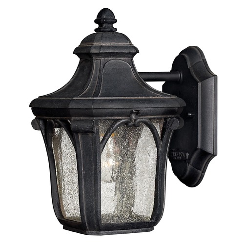 Hinkley Seeded Glass Outdoor Wall Light Black by Hinkley Lighting 1316MB