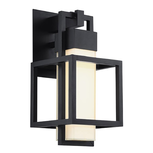 Modern Forms by WAC Lighting Logic 16-Inch LED Outdoor Wall Light in Black by Modern Forms WS-W48816-BK