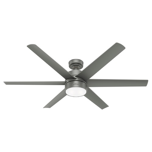 Hunter Fan Company 60-Inch Solaria Fan in Matte Silver by Hunter Fan Company 59625