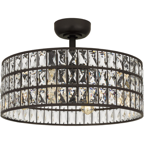 Quoizel Lighting Coffman Ceiling Fan with Light in Western Bronze by Quoizel Lighting QFA4046WT