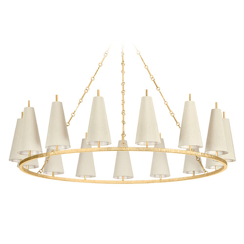 Corbett Lighting Corbett Lighting Tirana Vintage Gold Leaf Chandelier 480-54-VGL
