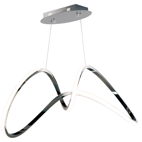 ET2 Lighting Perpetual 37-Inch LED Pendant in Black Chrome by ET2 Lighting E20455-BC