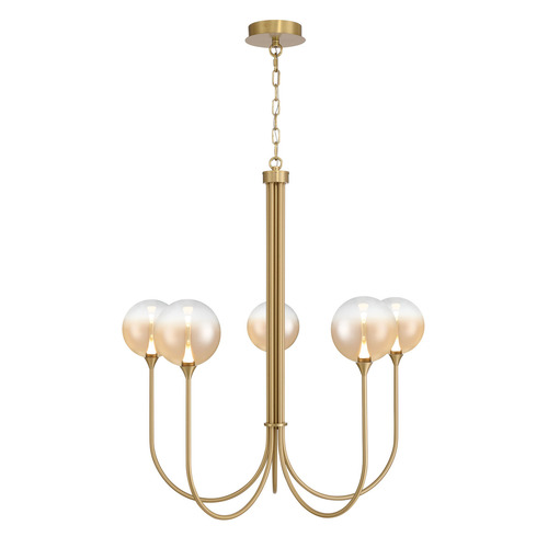 Eurofase Lighting Lissa 5-Light LED Chandelier in Gold by Eurofase Lighting 48922-039