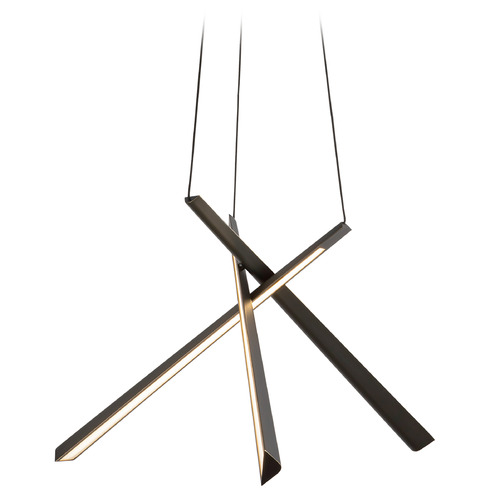 Kuzco Lighting Kuzco Lighting Lex Urban Bronze LED Pendant Light with Triangle Shade CH68127-UB-UNV
