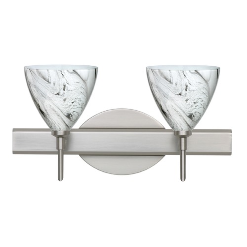 Besa Lighting Besa Lighting Mia Satin Nickel LED Bathroom Light 2SW-1779MG-LED-SN