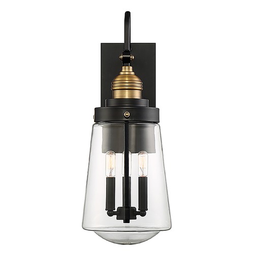 Savoy House Macauley 23.50-Inch Outdoor Wall Light in Vintage Black by Savoy House 5-2068-51