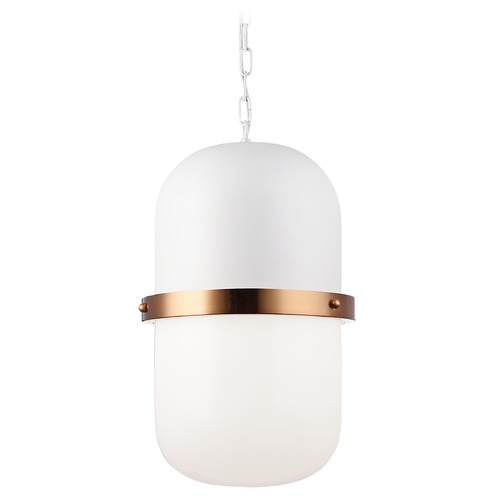 Matteo Lighting Tillie White Pendant by Matteo Lighting C73803WHOP
