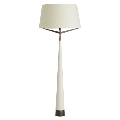Arteriors Home Lighting Elden Floor Lamp in Ivory Resin & Heritage Brass by Arteriors Home 79160-401