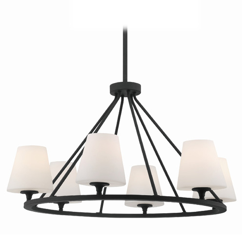 Crystorama Lighting Crystorama Lighting Keenan Black Forged Chandelier KEE-A3006-BF