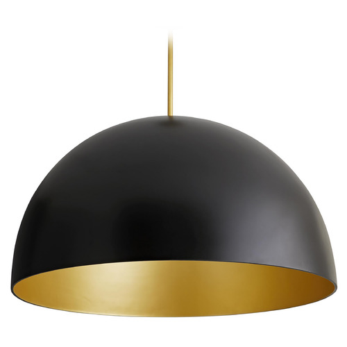 Arteriors Home Lighting Pascal Pendant in Matte Black & Gold by Arteriors Home 45047