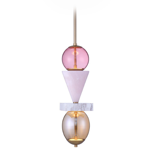 Kalco Lighting Kalco Lighting Demi Winter Brass LED Mini-Pendant Light 518756WB