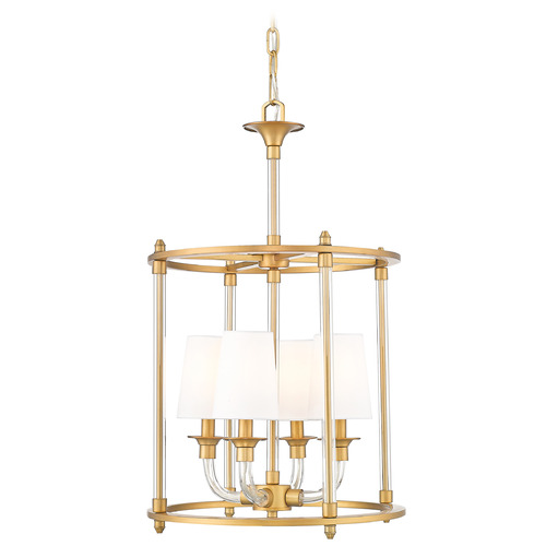 Z-Lite Z-Lite Katerina Rubbed Brass Mini-Chandelier 1950-4C-RB