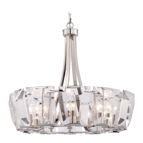Metropolitan Lighting Castle Aurora Polished Nickel Crystal Chandelier by Metropolitan Lighting N6982-613