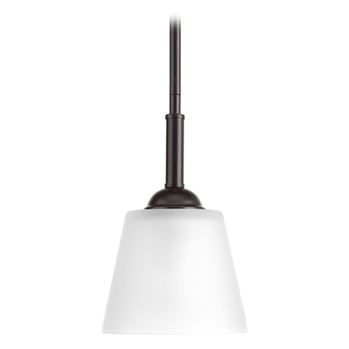 Progress Lighting Arden Antique Bronze Mini Pendant with Coolie Shade by Progress Lighting P5092-20