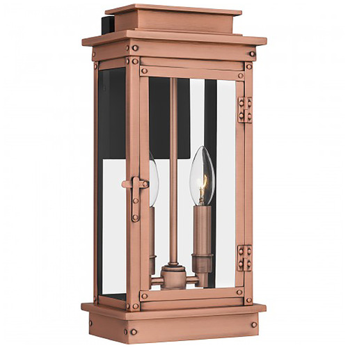 Quoizel Lighting Quoizel Lighting Noelle Aged Copper Outdoor Wall Light NOE8407AC