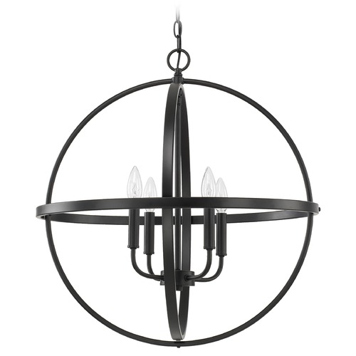 HomePlace by Capital Lighting Hartwell 23-Inch Orb Pendant in Matte Black by HomePlace by Capital Lighting 317542MB