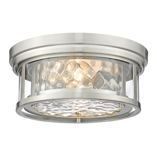 Z-Lite Clarion Brushed Nickel Flush Mount by Z-Lite 493F2-BN