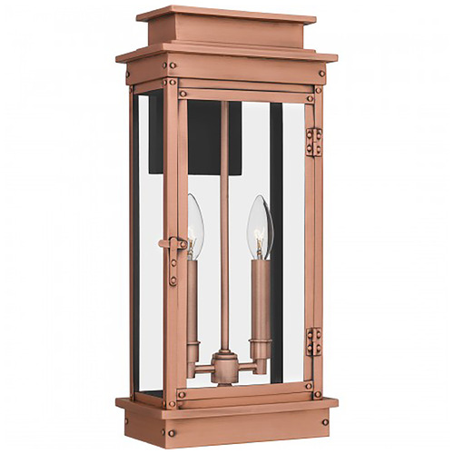 Quoizel Lighting Quoizel Lighting Noelle Aged Copper Outdoor Wall Light NOE8409AC