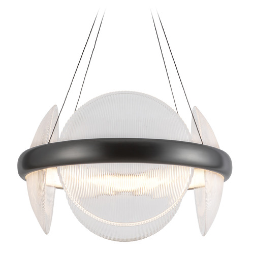 Kuzco Lighting Kuzco Lighting Taurus Urban Bronze LED Pendant Light with Bowl / Dome Shade CH13922-UBCR-UNV