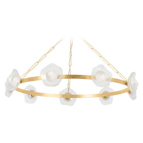 Corbett Lighting Corbett Lighting Almandine Vintage Gold Leaf LED Chandelier 485-61-VGL