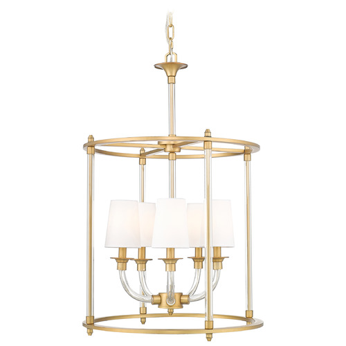 Z-Lite Z-Lite Katerina Rubbed Brass Mini-Chandelier 1950-5C-RB