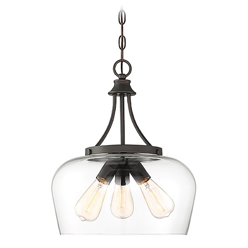 Savoy House Octave 15-Inch Pendant in English Bronze by Savoy House 7-4034-3-13