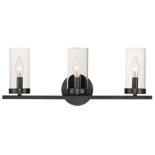 Maxim Lighting Maxim Lighting Sentinel Black Bathroom Light 25257CLBK