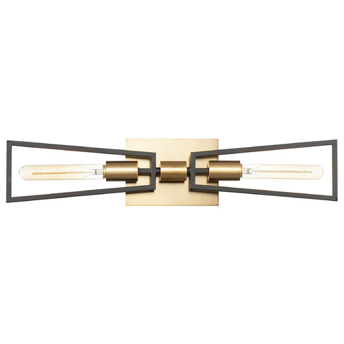 Maxim Lighting Maxim Lighting Wings Black & Satin Brass Vertical Bathroom Light 11652BKSBR