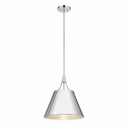 Savoy House Willis 14-Inch Pendant in Polished Nickel by Savoy House 7-4499-1-109