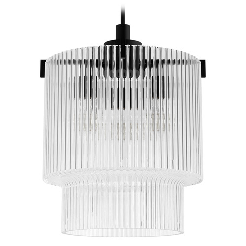 Hunter Fan Company Hunter Fan Company Ontario Matte Black Pendant Light with Cylindrical Shade 13149