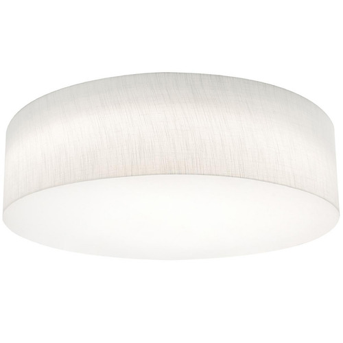 AFX Lighting Afx Lighting Anton Linen White Flushmount Light ANF2432MB-LW