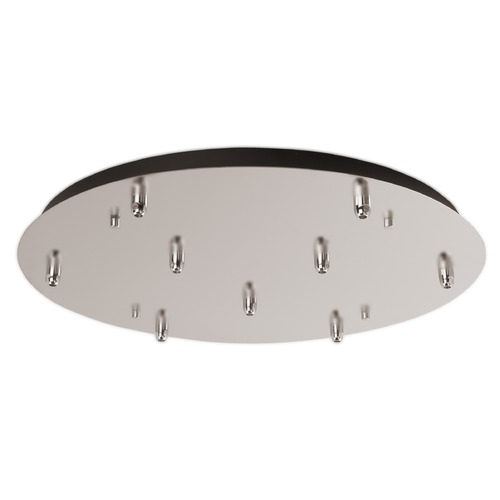 Kuzco Lighting Multi-Port Canopy Brushed Nickel Ceiling Adaptor by Kuzco Lighting CNP09AC-BN