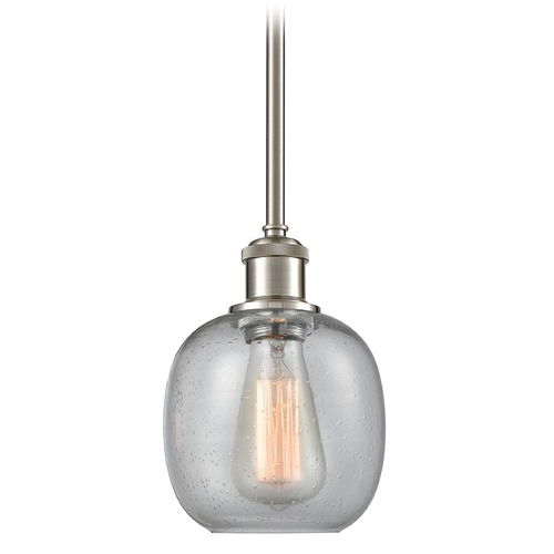 Innovations Lighting Belfast Brushed Satin Nickel Mini Pendant by Innovations Lighting 516-1S-SN-G104