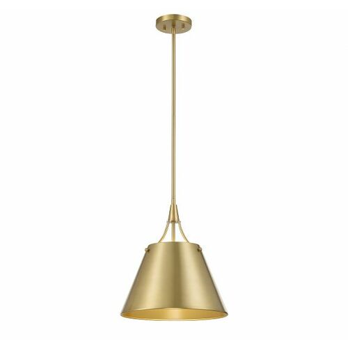 Savoy House Willis 14-Inch Pendant in Warm Brass by Savoy House 7-4499-1-322