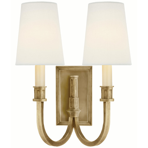 Visual Comfort Signature Collection Visual Comfort Signature Collection Thomas O'brien Modern Library Hand-Rubbed Antique Brass Sconce TOB2328HAB-L