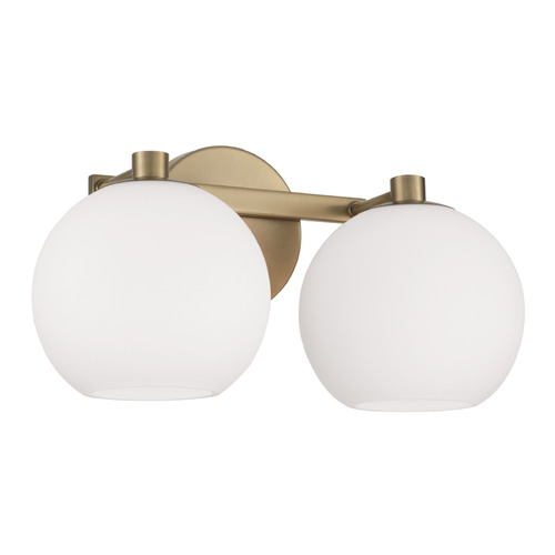 HomePlace by Capital Lighting Homeplace By Capital Lighting Ansley Aged Brass Bathroom Light 152121AD-548