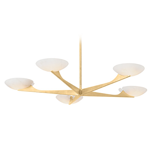 Corbett Lighting Corbett Lighting Malachite Vintage Gold Leaf Chandelier 492-52-VGL