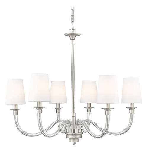 Z-Lite Z-Lite Katerina Brushed Nickel Chandelier 1950-6BN