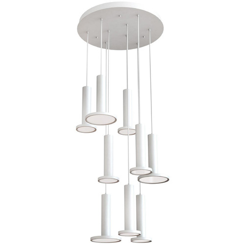AFX Lighting Afx Lighting Luna White LED Multi-Light Pendant LNAP99L30D1WHRND9