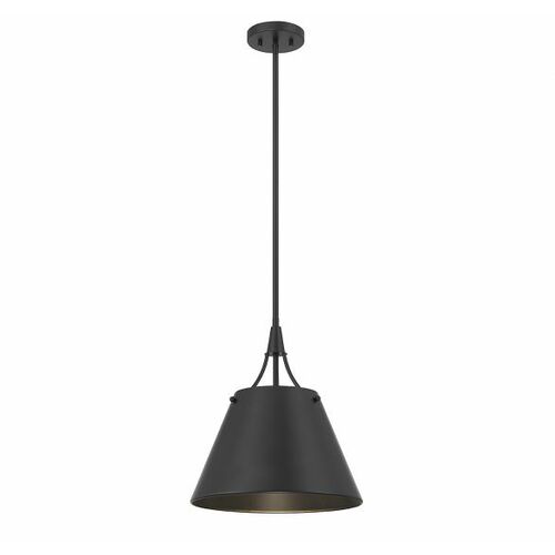 Savoy House Willis 14-Inch Pendant in Matte Black by Savoy House 7-4499-1-89