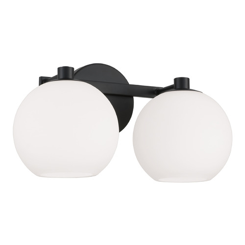 HomePlace by Capital Lighting Homeplace By Capital Lighting Ansley Matte Black Bathroom Light 152121MB-548