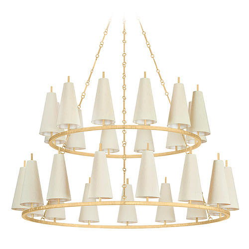 Corbett Lighting Corbett Lighting Tirana Vintage Gold Leaf Chandelier 480-55-VGL