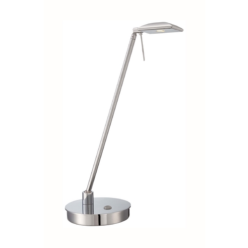 George Kovacs Lighting George's Reading Room LED Table Lamp in Chrome by George Kovacs P4326-077