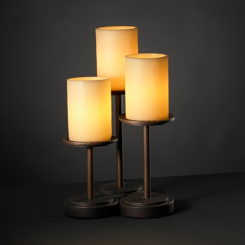 Justice Design Group Candlearia Collection Table Lamp by Justice Design Group CNDL-8797-10-AMBR-DBRZ