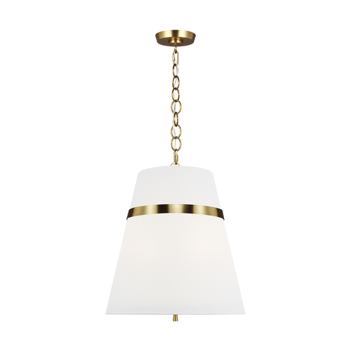 Visual Comfort Studio Collection Alexa Hampton Cordtlandt 18-Inch Burnished Brass Pendant by Visual Comfort Studio AP1173BBS